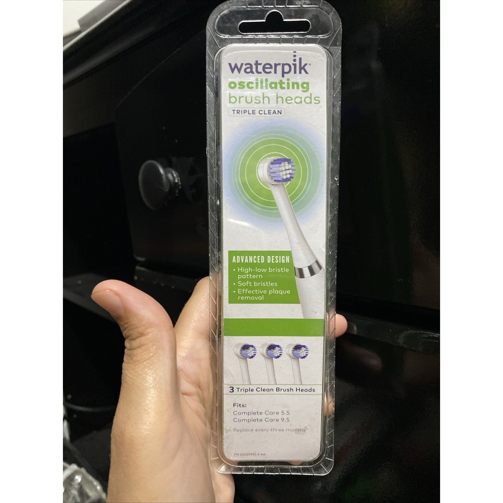 Waterpik Oscillating Brush Heads  3-Pack for Complete Core 5.5 & 9.5